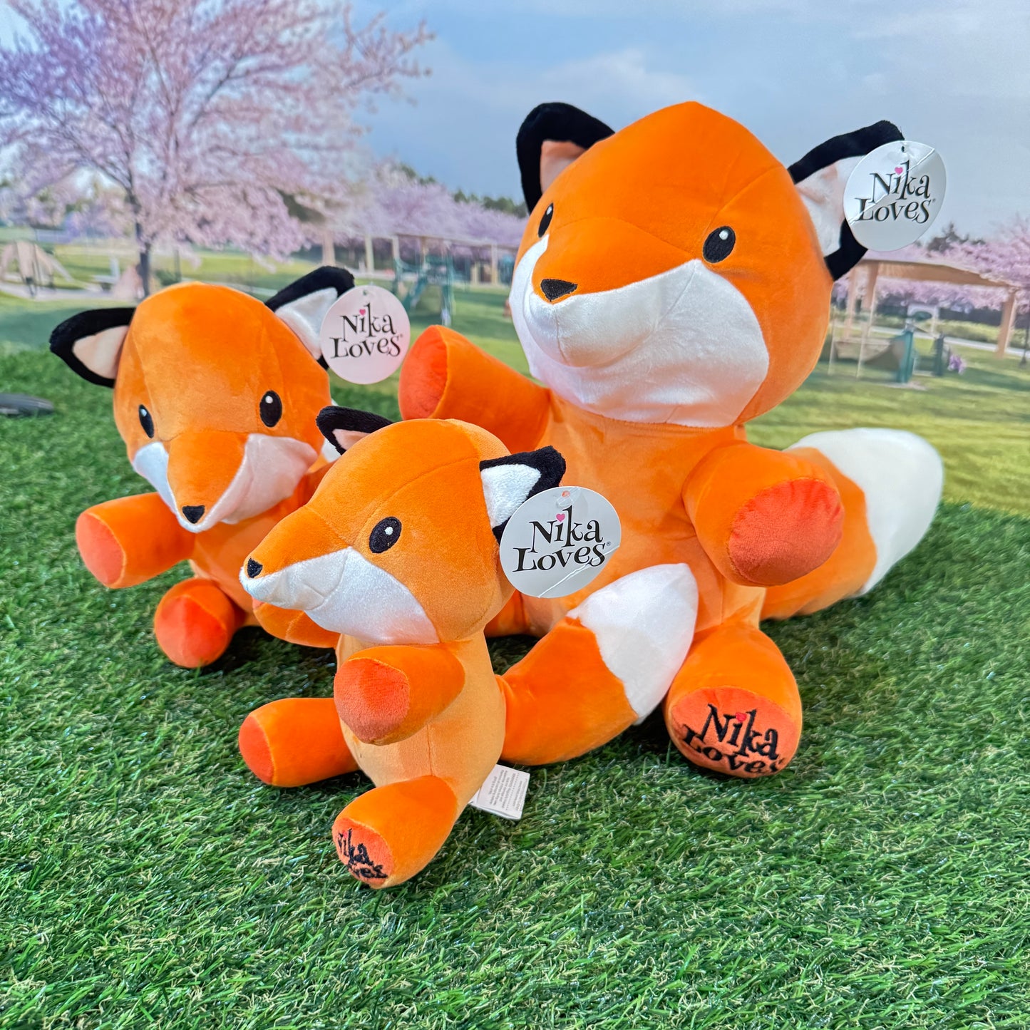 Large Alyssa Fox, Plush Stuffed Animal