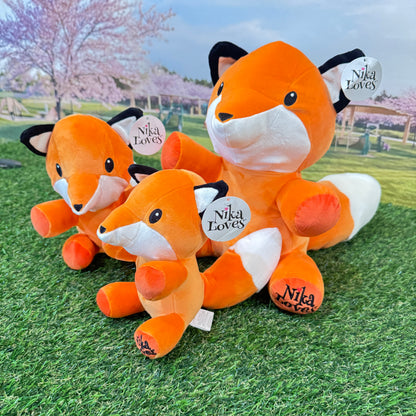 Large Alyssa Fox, Plush Stuffed Animal