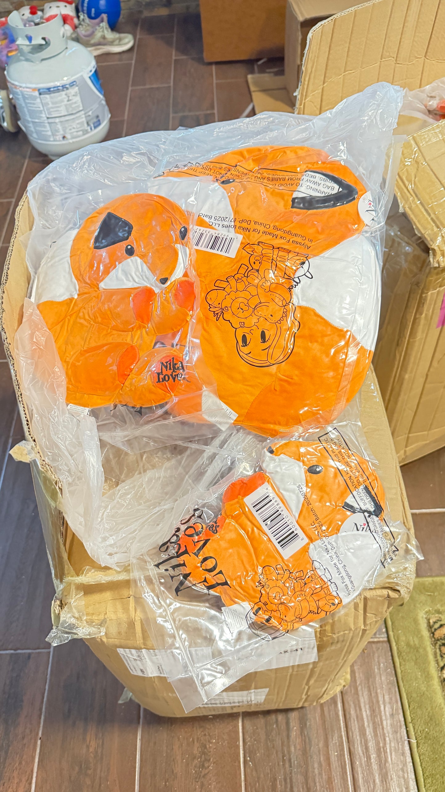 Large Alyssa Fox, Plush Stuffed Animal