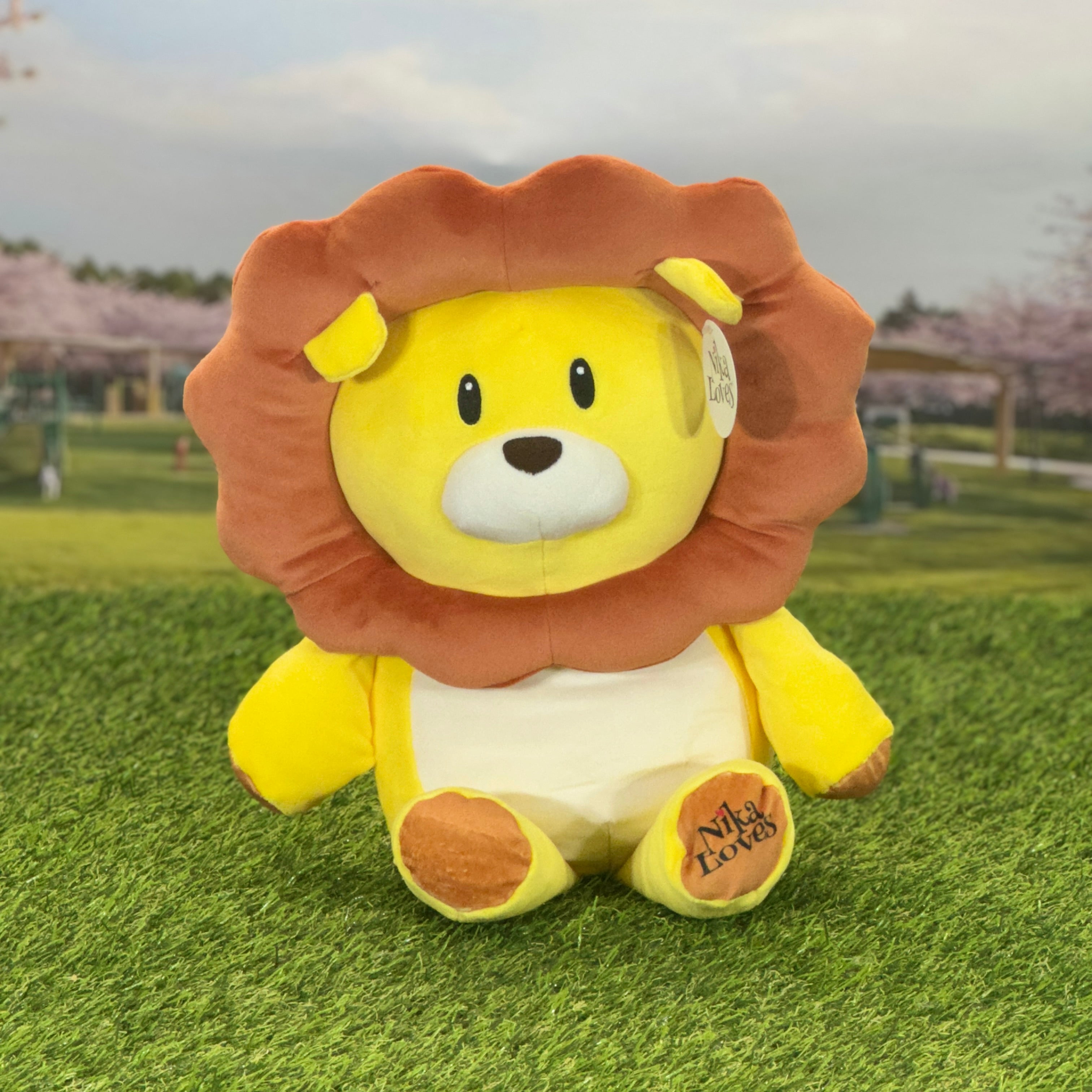 Large Leo the Lion Plush Stuffed Animal - Nika Loves Series